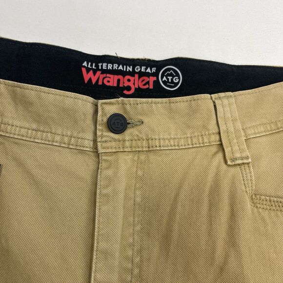 Wrangler All Terrain Gear Men's 40x32 Brown Double Knee Reinforced Utility Pants - Picture 4 of 13